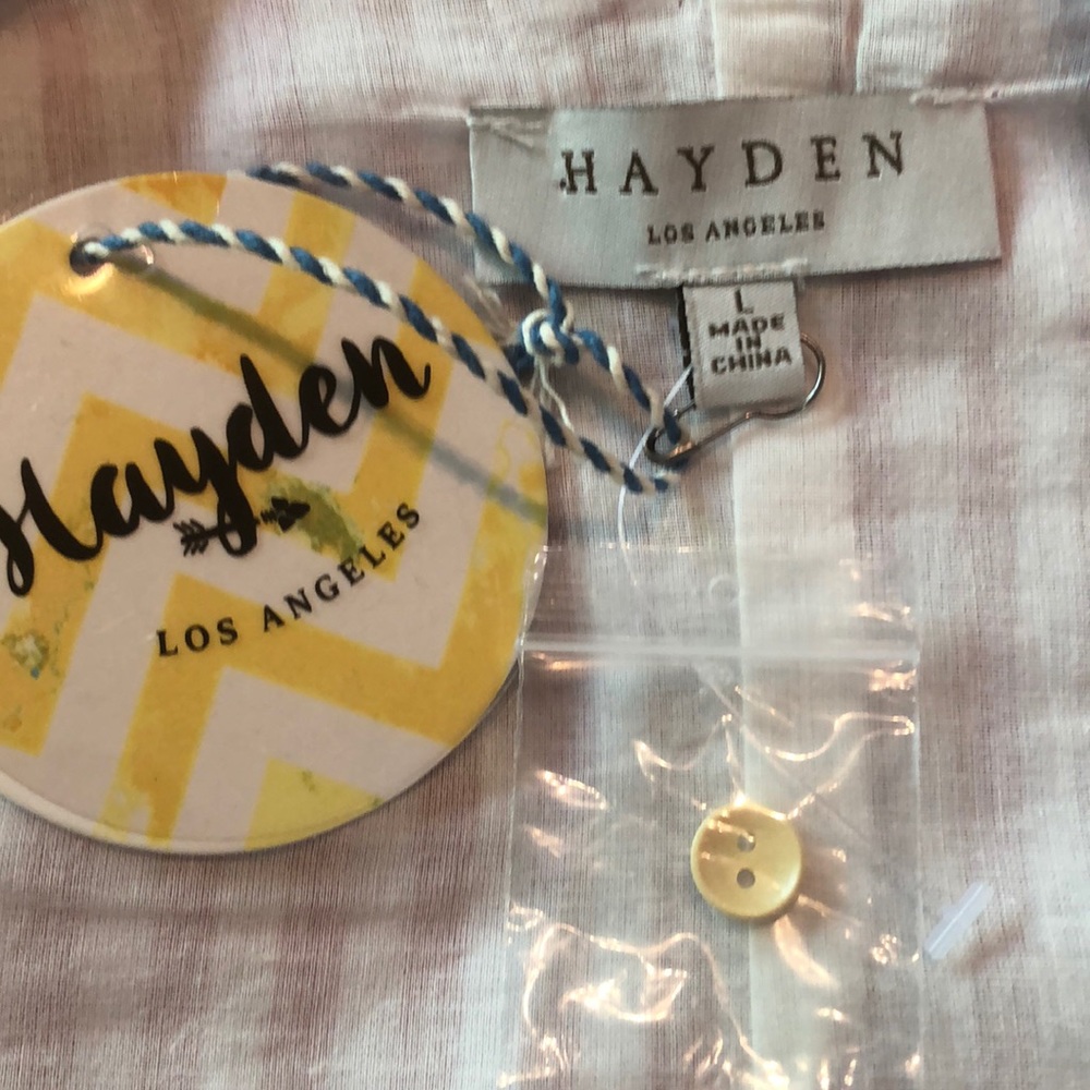 Hayden Crop Top SZ L Striped NWT - Picture 5 of 5